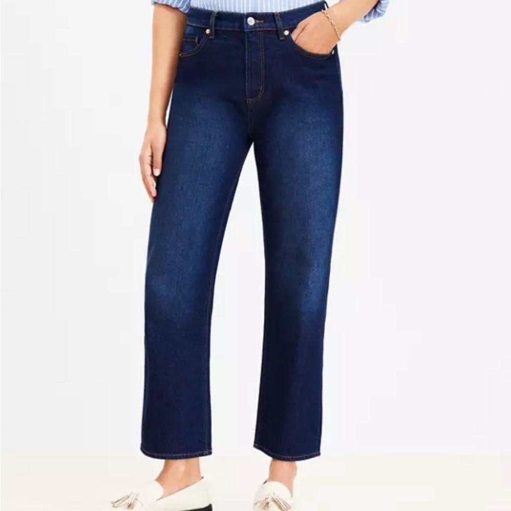LOFT Indigo Straight Leg Jeans